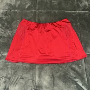 Augusta Sportswear Femfit Skort Women's Large Red Stretch Wide Flat Waistband